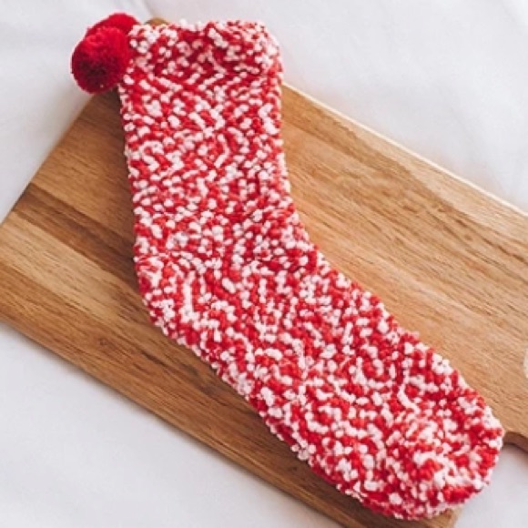 3 for $20 NWT Cozy Red Cupcake Socks - Picture 7 of 7